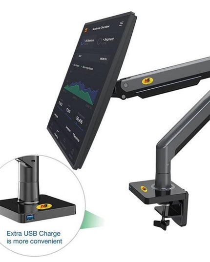 Adjustable Aluminum Monitor Holder - Rotatable 22-40 Inches-1915198054659657729