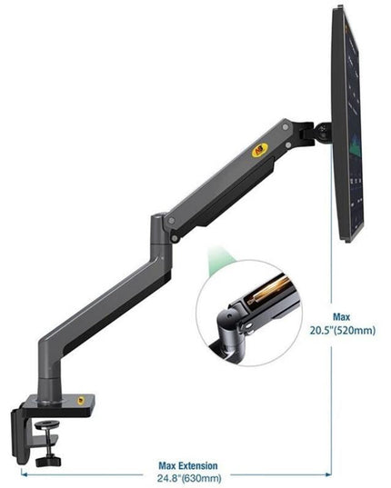 Adjustable Aluminum Monitor Holder - Rotatable 22-40 Inches-1915198054659657730