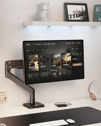 Adjustable Aluminum Monitor Holder - Rotatable 22-40 Inches-1915198054659657733