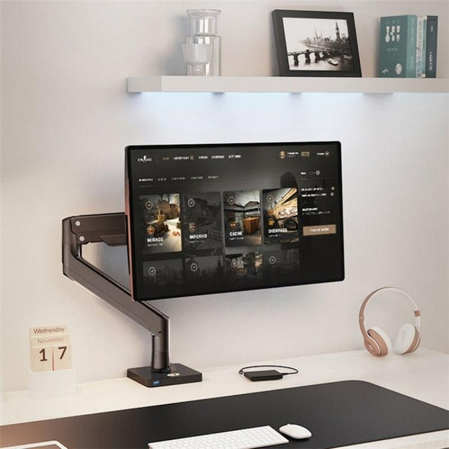 Adjustable Aluminum Monitor Holder - Rotatable 22-40 Inches-1915198054659657733