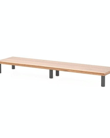 Aluminum Alloy Desktop Monitor Stand With Wooden Plate Riser-1915198420461686784