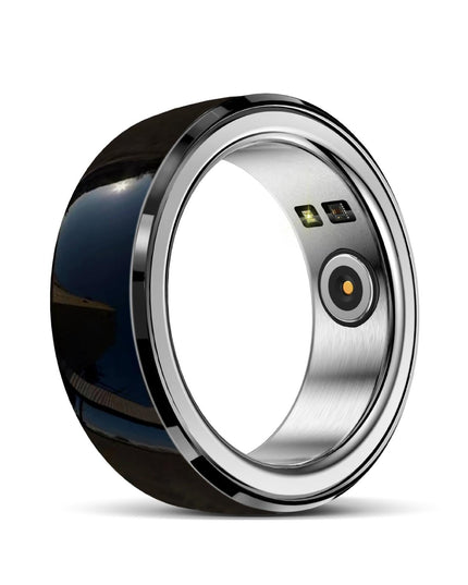 Smart Ring With Heart Rate Blood Oxygen Sleep & Sports Modes - Black Size 22-1915196967328288768