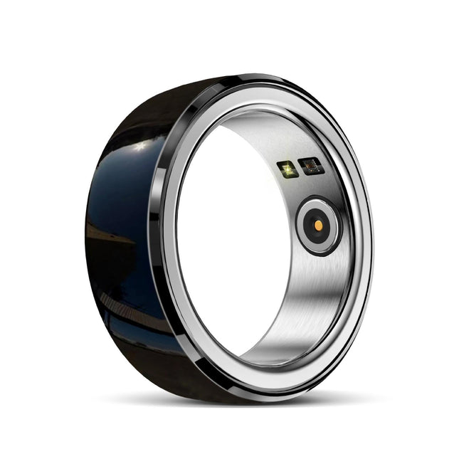 Smart Ring With Heart Rate Blood Oxygen Sleep & Sports Modes - Black Size 22-1915196967328288768