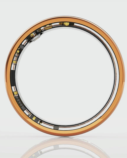 Smart Ring With Heart Rate Blood Oxygen Sleep Monitoring - Rose Gold Size 7-1915196889662361603