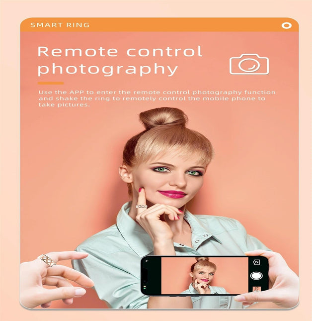 Smart Ring With Heart Rate Blood Oxygen Sleep Monitoring - Multiple Sports Modes - Rose Gold Size 12-1943465054917758985