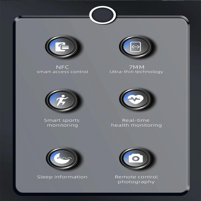 Smart Ring With Heart Rate Blood Oxygen Sleep Monitoring And Multiple Sports Modes - Black Size 7-1915196815020527618