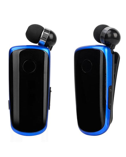 Wireless Bluetooth In-Ear Earphone With Vibrating Alert And Hands-Free Clip - Blue-1915197999340982279