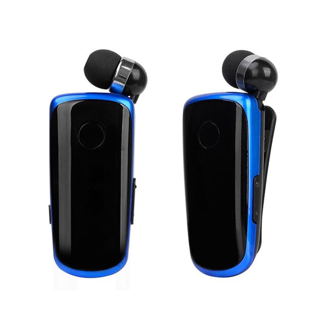 Wireless Bluetooth In-Ear Earphone With Vibrating Alert And Hands-Free Clip - Blue-1915197999340982279