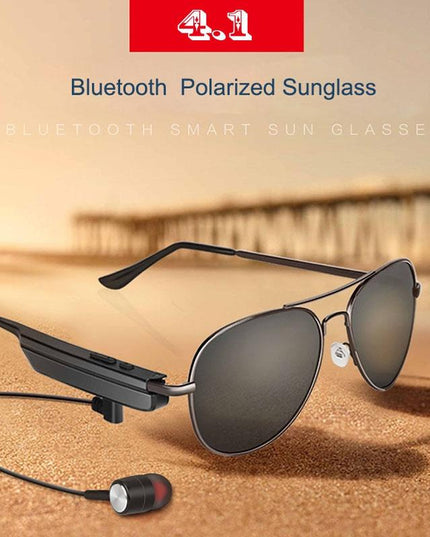 Wireless Bluetooth Sunglasses With Music Earphones And Mic-1915197528018653185