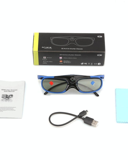 Home Theater 3D Glasses - Active Shutter For Projectors & Tvs-1915197751596027906