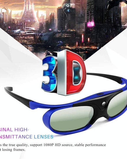 Home Theater 3D Glasses - Active Shutter For Projectors & Tvs-1915197751596027907