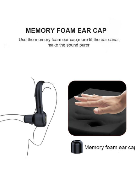 Wireless Bluetooth Earphones With Mic - 24Hrs Work Time - For Iphone / Android - Black / Gold-1915196688927166470