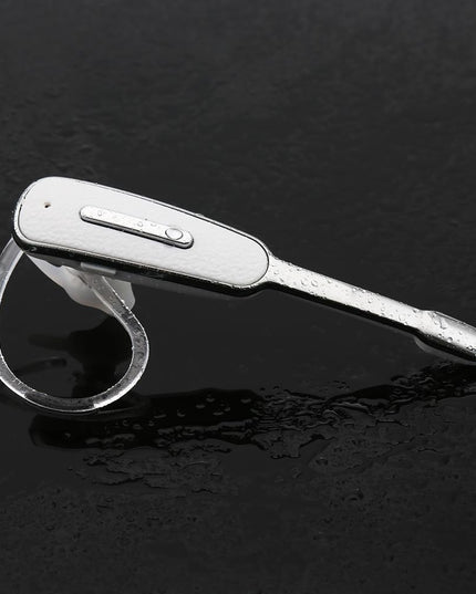 Handsfree Bluetooth Earphone With Mic For Iphone - Black / Silver-1915197144562798594