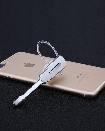 Handsfree Bluetooth Earphone With Mic For Iphone - Black / Silver-1915197144562798595