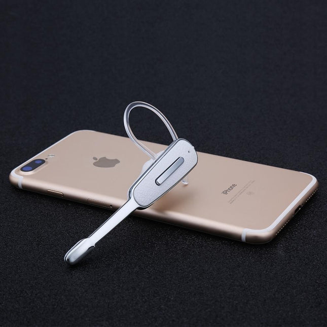 Handsfree Bluetooth Earphone With Mic For Iphone - Black / Silver-1915197144562798595