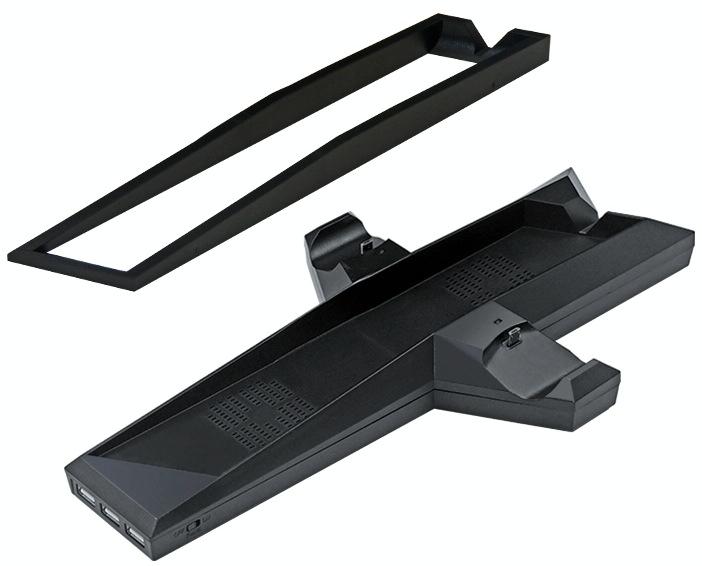 Ps4 Dual Handle Charging Base With Console Radiator - Black-1915197140938919943