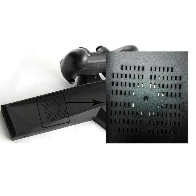 Ps4 Dual Handle Charging Base With Console Radiator - Black-1915197140938919938