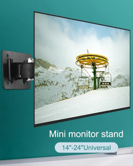 Universal Tv Monitor Stand - 5 Pcs Vertical Display Hanger - Simple & Compact - Black-1915196939503276036