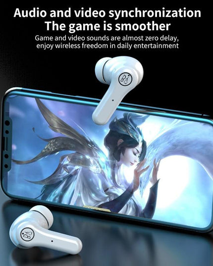 Anc Business Sports Tws Bluetooth Earphones With Charging Box - White-1915196691116593155