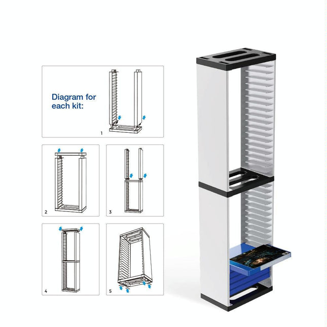 36-Cd Double-Layer Rack For Ps5 Console Games-1915197538160480258