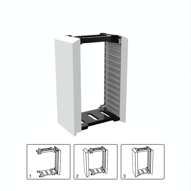 12-Cd Double-Layer Storage Rack For Ps5 Console Games-1915197195783639043