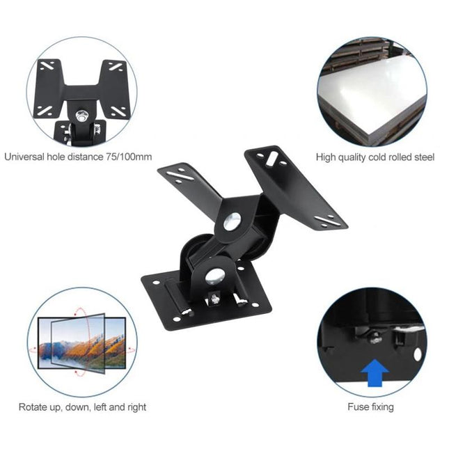 Universal 14-24 Tv Wall Mount Bracket - 180 Degree Rotation-1915197670230724611