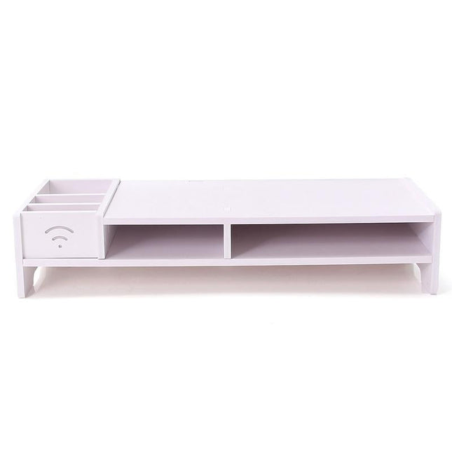 Versatile Desktop Monitor Stand - Sturdy Wood Riser For Laptop Notebook Tv-1915197919238164481