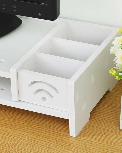 Versatile Desktop Monitor Stand - Sturdy Wood Riser For Laptop Notebook Tv-1915197919238164486
