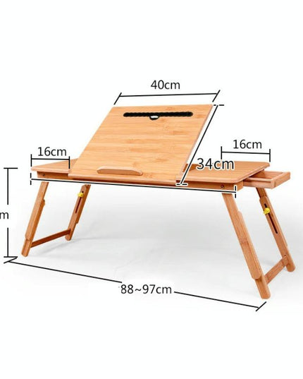 Adjustable Folding Laptop Desk For Bed With Card Slot And Lazy Computer Design-1915197953941835777