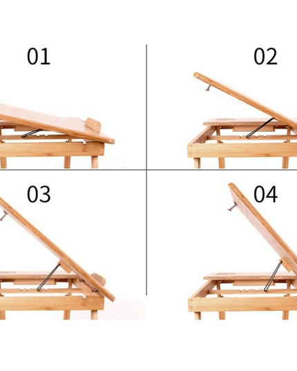 Adjustable Folding Laptop Desk For Bed With Card Slot And Lazy Computer Design-1915197953941835783