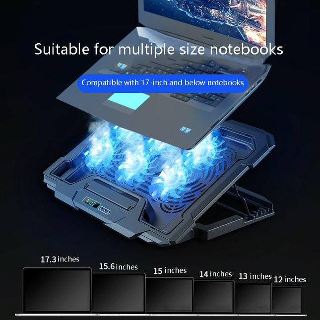 Lcd Gaming Notebook Cooler With Exhaust Fan-1915196911695040517