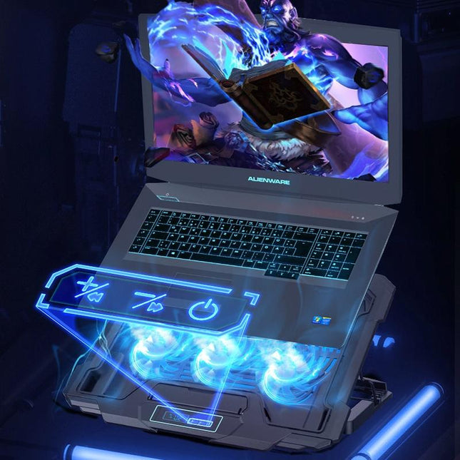 Lcd Gaming Notebook Cooler With Exhaust Fan-1915196911695040518
