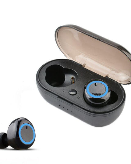 Wireless Tws Bluetooth Headphones With Touch Control - Black / Blue-1915196515467530240