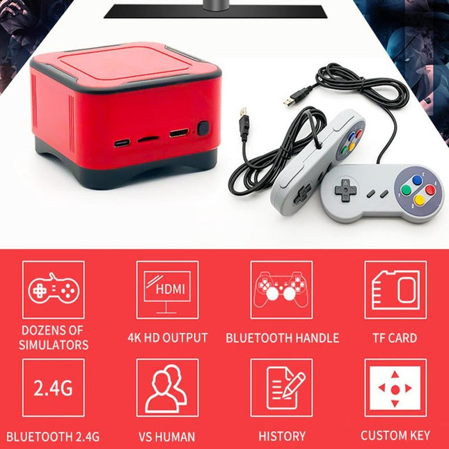 Mini Cube Arcade Console With 2.4G Controllers - 64G Tf Card Support-1915197261776818181