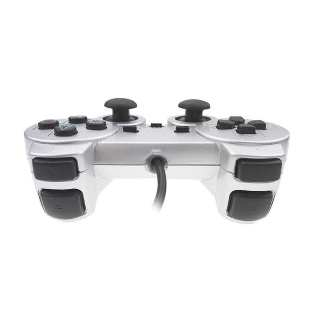 Silver Fuel Injection Gamepad For Ps2 With Dual Motor Vibration-1915198219827154948