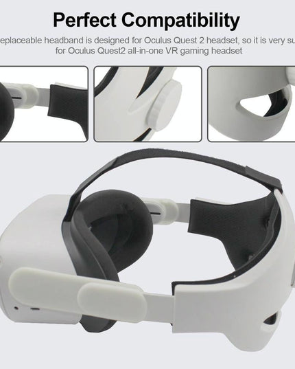 Comfortable Vr Headband For Oculus Quest 2 - Lightweight-1915197083615367172