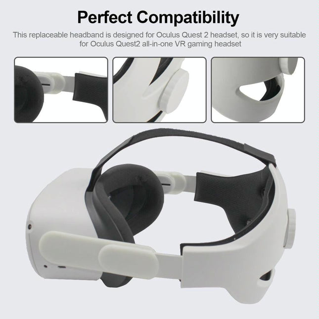 Comfortable Vr Headband For Oculus Quest 2 - Lightweight-1915197083615367172