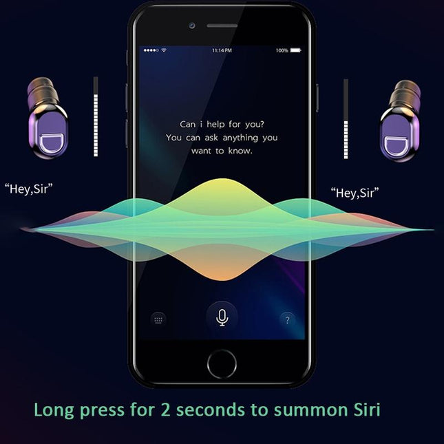 Mini Bluetooth Earphone With Hd Call - Black-1915197628040220674