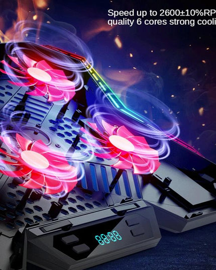 6-Fan Adjustable Rgb Laptop Cooling Base-1915198131620941829