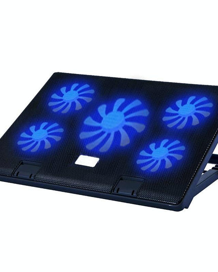 5-Fan Laptop Cooler With Adjustable Speed-1915196871383584768
