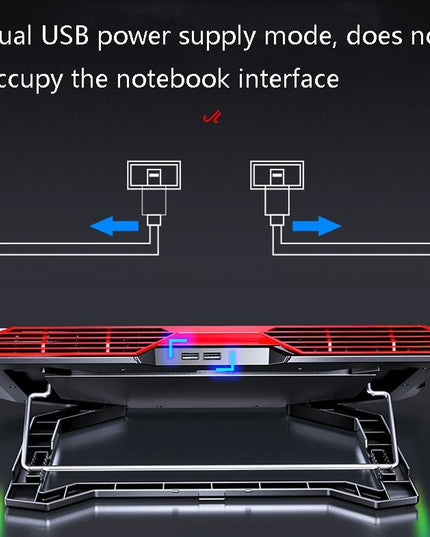 Enhanced Laptop Cooling Stand - Compact Design-1915196857949229060