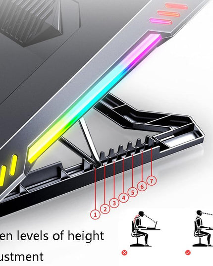Enhanced Laptop Cooling Stand - Compact Design-1915196857949229062