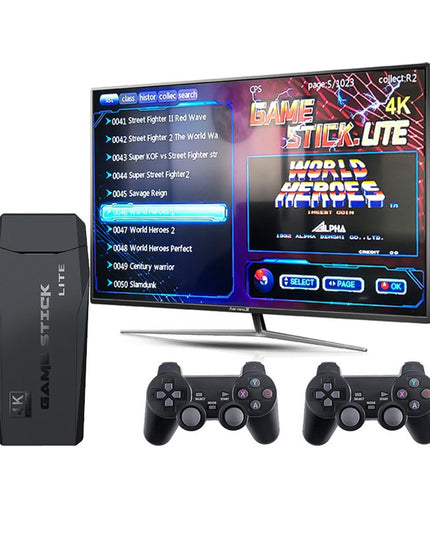 Wireless Hdmi Arcade Game Machine With 2 Gamepads - 32Gb Memory-1922443458031783938