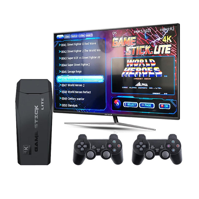 Wireless Hdmi Arcade Game Machine With 2 Gamepads - 32Gb Memory-1922443458031783938