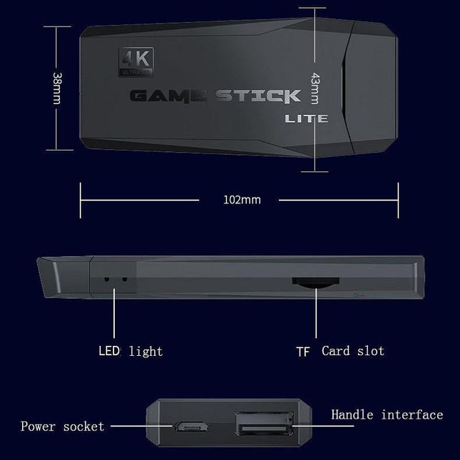 Wireless Hdmi Arcade Game Machine With 2 Gamepads - 32Gb Memory-1922443458031783939