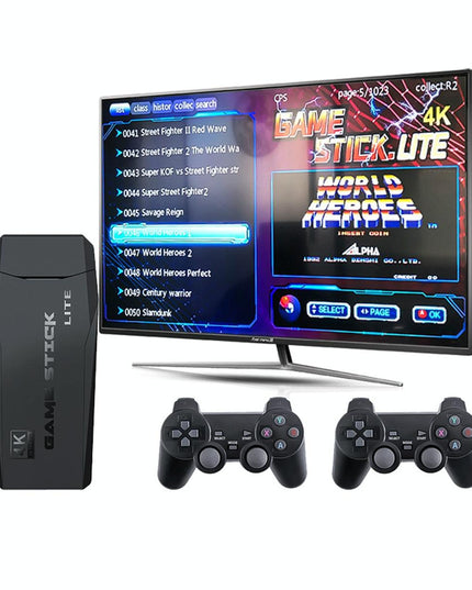 Wireless Hdmi Arcade Game Machine With 2 Gamepads - 64Gb Memory-1915198095013056514