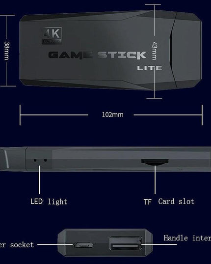 Wireless Hdmi Arcade Game Machine With 2 Gamepads - 64Gb Memory-1915198095013056515