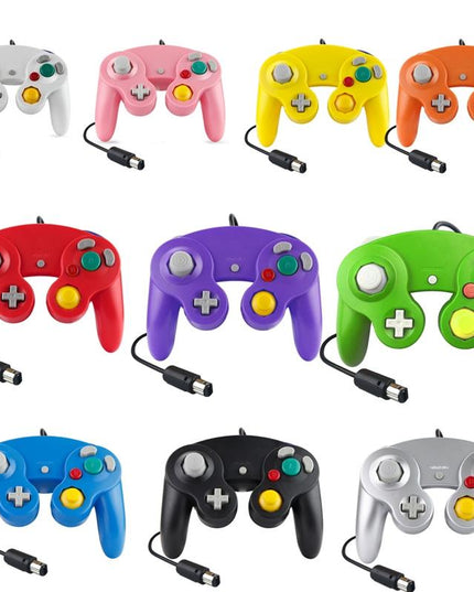 2-Pack Wired Vibrating Game Controller For Nintendo Ngc / Wii - Red-1915197806017122305