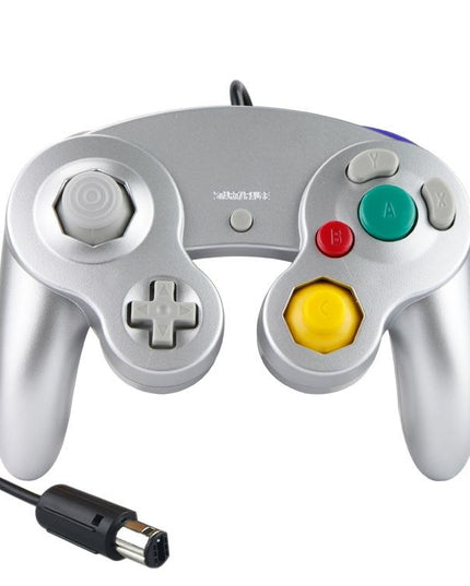 2-Pack Wired Vibrating Game Controller For Nintendo Ngc / Wii - Silver-1915197028946808832