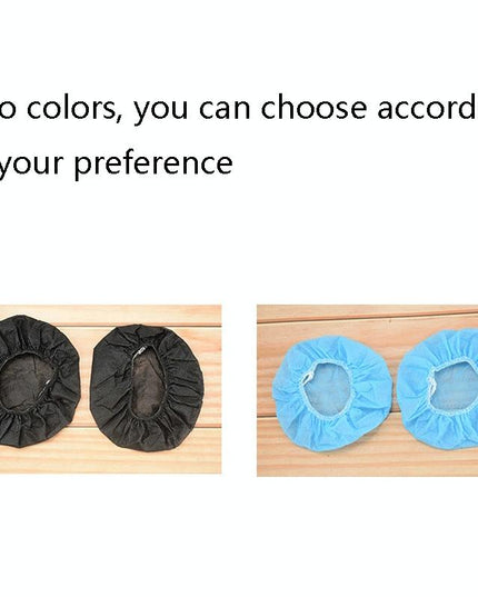 50 Pairs Disposable Earphone Covers - Non-Woven Black-1915196880518778881